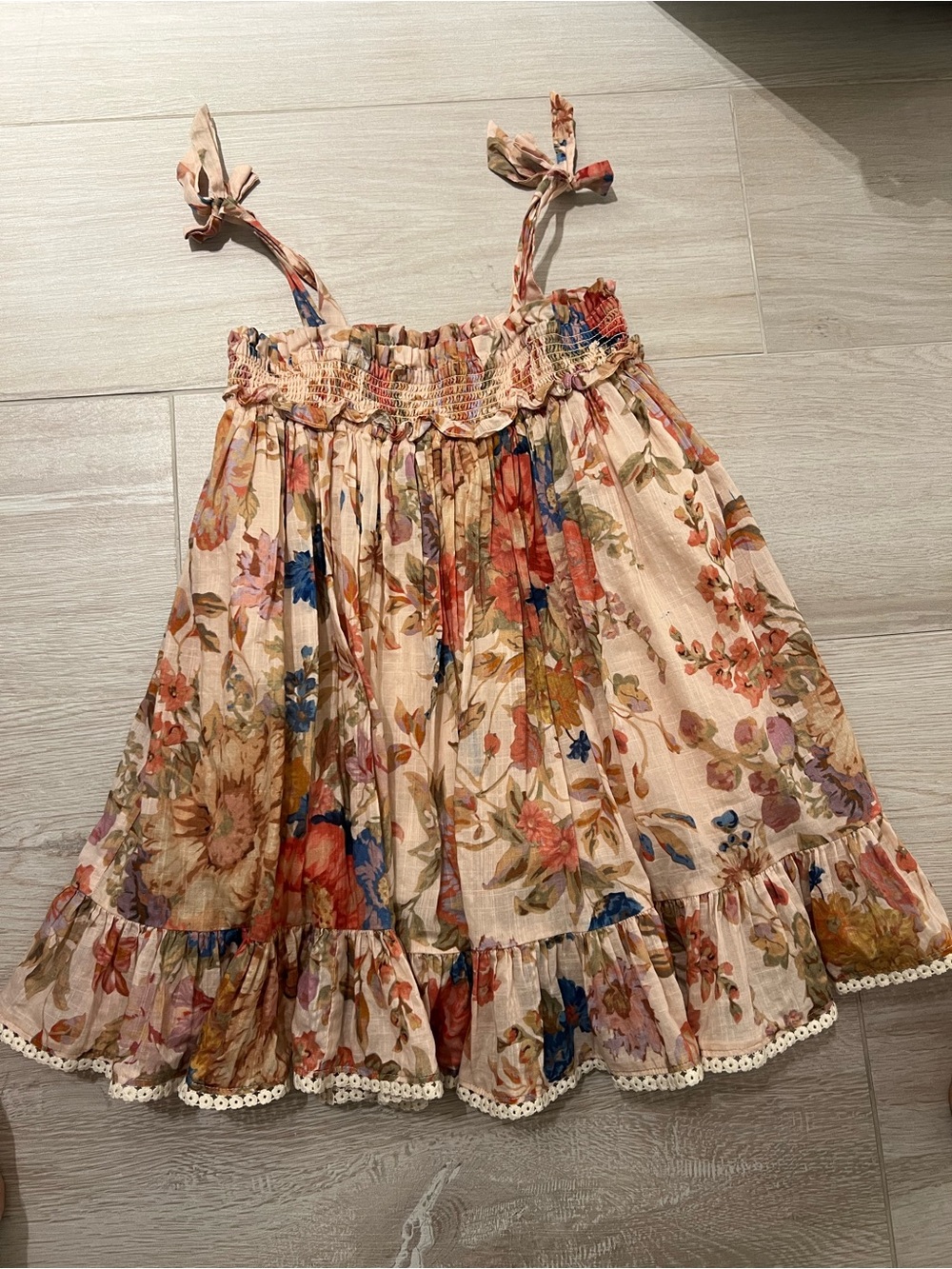 Zimmermann Kids Blush Multi Floral Dress